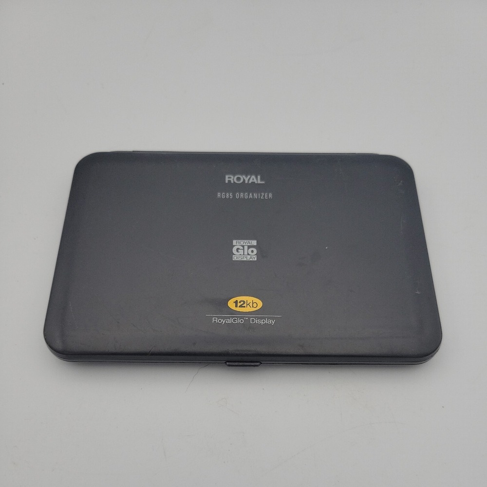 Royal RG85 PDA Personal Electronic Organizer RoyalGlo Display Black 12kb